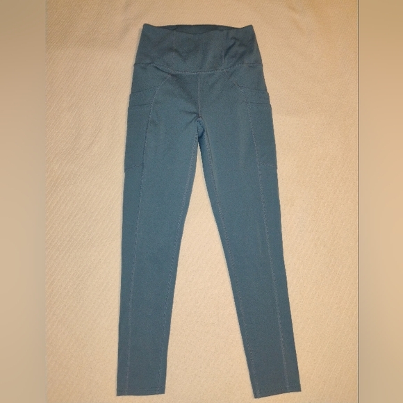 Free People FP Movement Green High Rise Tights with Pockets Women's S - Picture 3 of 10